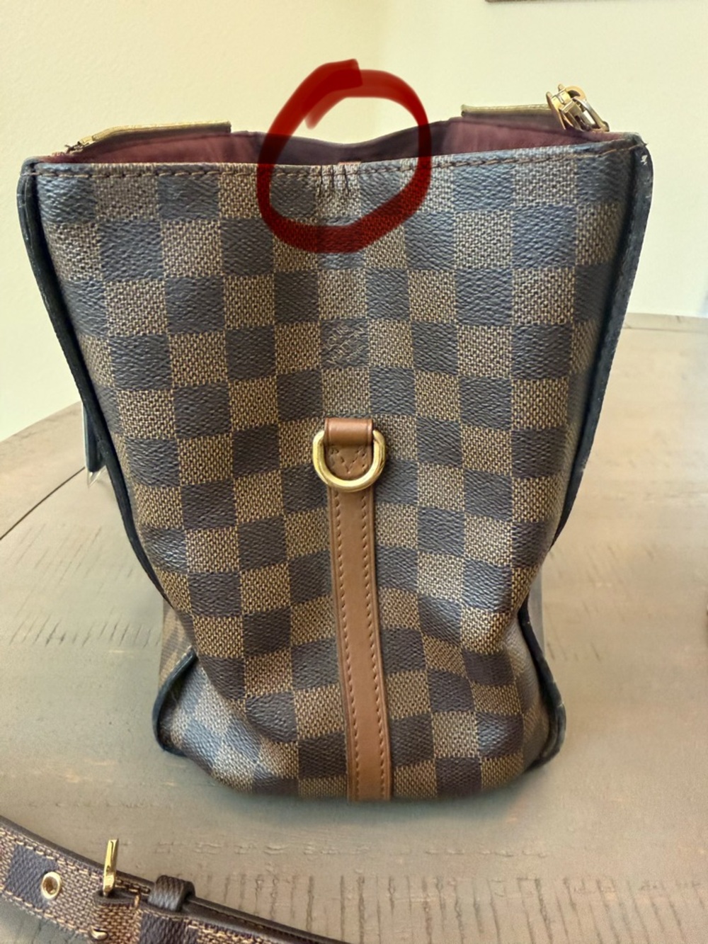 Authentic Louis Vuitton Greenwich PM - Damier Ebene with COA - Picture 12 of 16